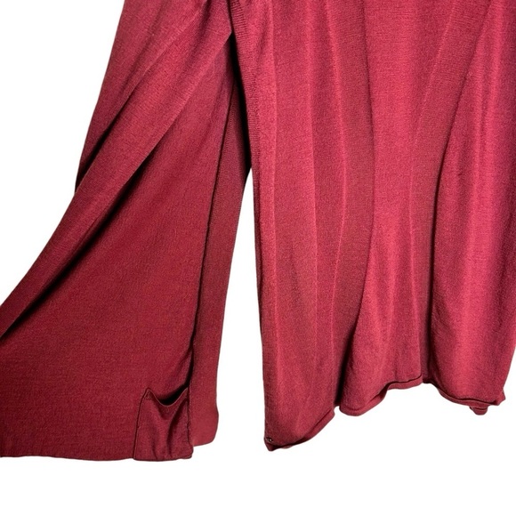Lululemon Blissful Zen Sweater-So Merlot- Merino Wool Open Cardigan- Size 8 - Picture 10 of 12